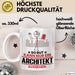 Architekt Geschenk Tasse So Gut Kann Nur Ein Architekt Aussehen Geschenkidee Kaffee-Becher Weiß Trendation