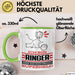 Ringer Geschenk Tasse Ich Bin Ringer Aber Sag Doch Einfach Superheld Lustige Geschenkdiee für Ringer Kaffee-Becher Grün Trendation