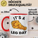 Its A Leg Day Gym Tasse Geschenk Chicken Wing Beine Trainieren Gym Becher Rot Trendation