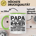 Papa Tasse Geschenk Ich Werde Immer Deine Kleine Tochter Sein Geschenkidee Grün Trendation