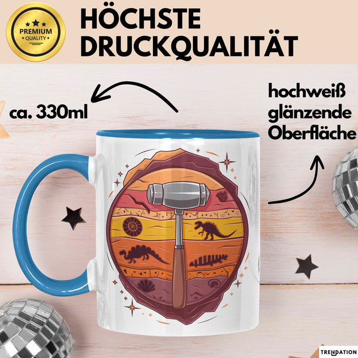 Geologe Tasse Geschenk Lustige Geschenkidee Spruch Für Erd Entdecker Blau Trendation