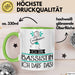 Geschenk für Bassistin Tasse Lustige Geschenkidee Geburtstag Ich Bin Bassistin Ich Darf Das Grün Trendation