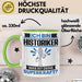 Historiker Tasse Geschenk für Historiker Geburtstag Lustiger Spruch Kaffee-Becher Was Ist Deine Superkraft Grün Trendation