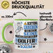 Golfer Geschenk Tasse Lustiger Spruch Erheben Sie Sich Der Golfer Betritt den Raum Grün Trendation