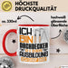 Dachdecker Ausbildung Tasse Geschenk Ich Bin Dachdecker In Der Ausbildung Ich Darf Das Geschenkidee Spruch Rot Trendation