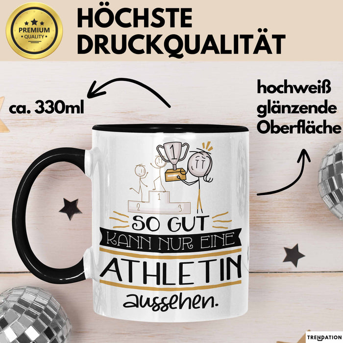 Athletin Geschenk Tasse So Gut Kann Nur Eine Athletin Aussehen Geschenkidee Geburtstag Weihnachten Lustig Trendation