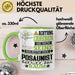 Posaunist Geschenk Tasse Lustiger Spruch Erheben Sie Sich Der Posaunist Betritt den Raum Grün Trendation