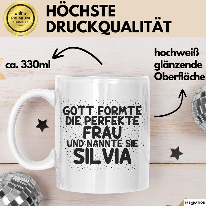 Silvia Tasse Gott Formte Die Perfekte Frau Und Nannte Sie Silvia Geschenk