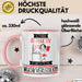 Musikverlegerin Tasse Geschenk Becher Stark Attraktiv Furchtlos Musikverlegerin Lustige Geschenkidee Rosa Trendation