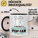 Pop-Fan Geschenk Tasse So Gut Kann Nur Ein Pop-Fan Aussehen Geschenkidee Kaffee-Becher Schwarz Trendation