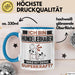 Hundeliebhaber Tasse Geschenk für Hundeliebhaber Geburtstag Lustiger Spruch Kaffee-Becher Was Ist Deine Superkraft Blau Trendation