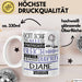DJane Geschenk Becher Tasse Gott Schuf Alle Menschen Gleich Nur Die Besten Durfeten DJane Werden Geschenkidee Lustig Weiß Trendation