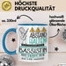 Bassistin Tasse Geschenk Lustig Abstand Halten Hochleistungs-Bassistin Mit Drang Zur Perfektion Bei Der Arbeit Blau Trendation