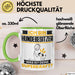 Hundebesitzer Tasse Geschenk für Hundebesitzer Geburtstag Lustiger Spruch Kaffee-Becher Was Ist Deine Superkraft Grün Trendation