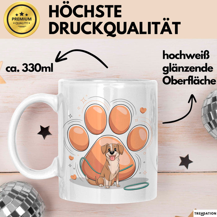 Hundetrainer Tasse Geschenk Lustige Geschenkidee Spruch Für Hunde Coaches Weiß Trendation