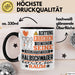 Halbschwager Geschenk Tasse Lustiger Spruch Erheben Sie Sich Der Halbschwager Betritt den Raum Schwarz Trendation