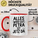 Petra Tasse Geschenk Alles Ist Gut Petra Ist Jetz Da Geschenkidee Becher mit Name Rot Trendation