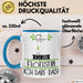 Geschenk für Flötistin Tasse Lustige Geschenkidee Geburtstag Ich Bin Flötistin Ich Darf Das Blau Trendation