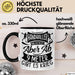 Handball Geschenk Tasse Geschenkidee Handball-Spieler Handballspielerin Mädchen Jungs Kaffee-Becher Ab 9 Meter Gibt Es Krieg Schwarz Trendation