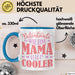Patentante Geschenk Tasse Spruch Geschenkidee Beste Patentante Wie Eine Mama Nur Cooler Kaffee-Becher Blau Trendation