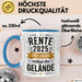 Rentner Pensionär Sarkasmus Tasse Geschenk Lustige Geschenkidee Spruch Rente 2025 Eine Legende Verlässt Das Gelände Blau Trendation