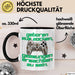 Humor Tasse Gamer – Geboren zum Zocken, gezwungen erwachsen zu sein – Lustiger Kaffee-Becher Geschenk für Gamer & Zocker Schwarz Trendation