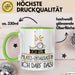 Geschenk für Pilates-Enthusiastin Tasse Lustige Geschenkidee Geburtstag Ich Bin Pilates-Enthusiastin Ich Darf Das Grün Trendation