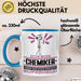 Chemiker Geschenk Tasse Ich Bin Chemiker Aber Sag Doch Einfach Superheld Lustige Geschenkdiee für Chemiker Kaffee-Becher Blau Trendation