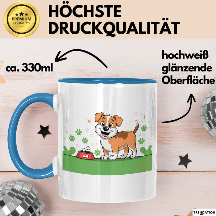 Hundebesitzer Tasse Geschenk Lustige Geschenkidee Spruch Für Hunde Eltern Blau Trendation