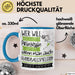 Handballspielerin Tasse Geschenk Spruch Wer Will Schon Prinzessin Sein Wenn Man Auch Handballspielerin Sein Kann Blau Trendation