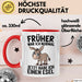 Esel Tier Tasse Geschenk Lustige Geschenkidee Spruch Früher War Ich Normal Jetzt Habe Ich Einen Esel Rot Trendation