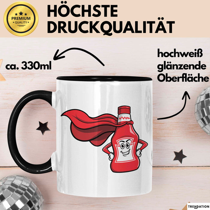 Ketchup Liebhaber Tasse Geschenkidee für Soßen Fan Trendation
