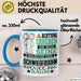 Schwiegersohn Geschenk Tasse Lustiger Spruch Erheben Sie Sich Der Schwiegersohn Betritt den Raum Blau Trendation