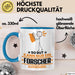 Forscher Geschenk Tasse So Gut Kann Nur Ein Forscher Aussehen Geschenkidee Kaffee-Becher Blau Trendation