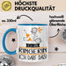 Geschenk für Ringerin Tasse Lustige Geschenkidee Geburtstag Ich Bin Ringerin Ich Darf Das Blau Trendation