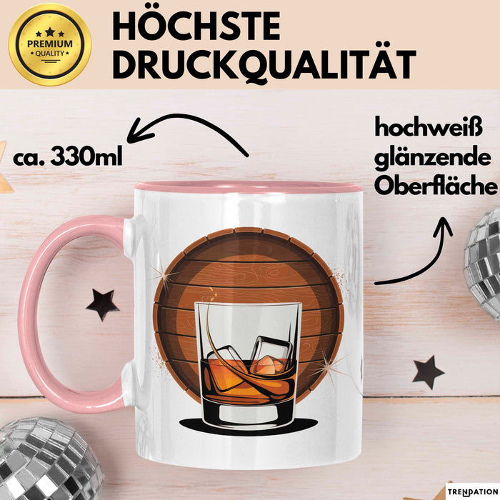 Whiskey Kenner Tasse Geschenk Lustige Geschenkidee Spruch Für Whiskey Fans Rosa Trendation
