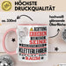 Kletterlehrer Geschenk Tasse Lustiger Spruch Erheben Sie Sich Der Kletterlehrer Betritt den Raum Rosa Trendation