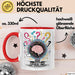 Überdenker Tasse Geschenk Lustige Geschenkidee Spruch Für Beschäftigte Köpfe Rot Trendation