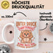 Sarkastischer Teddybär Tasse Geschenk Lustige Geschenkidee Unter Druck Arbeite Ich Am Besten Weiß Trendation