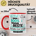 Beste Naturbeobachterin Der Welt Tasse Geschenk für Eine Naturbeobachterin Geprüft Und Sicher Geschenkidee Geburtstag Weihnachten Rot Trendation