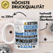 Windsurfer Geschenk Tasse Lustiger Spruch Erheben Sie Sich Der Windsurfer Betritt den Raum Weiß Trendation