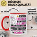 Pferdepfleger Geschenk Tasse Lustiger Spruch Erheben Sie Sich Der Pferdepfleger Betritt den Raum Rot Trendation