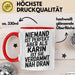 Karin Tasse Geschenk Niemand Ist Perfekt Karin Verdammt Nah Dran Geschenkidee Rot Trendation