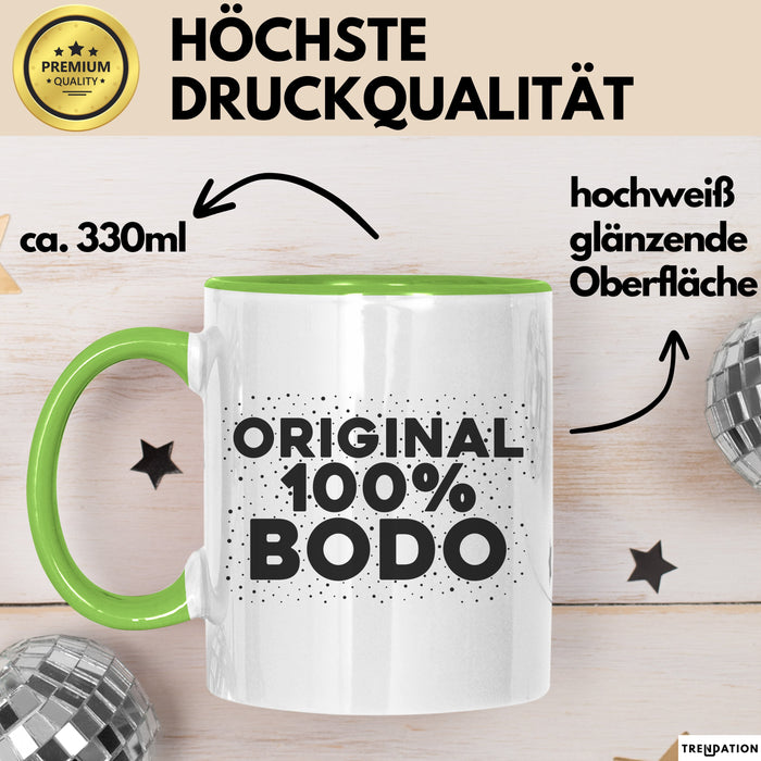 Bodo Tasse Original 100% Bodo Geschenk Grün Trendation
