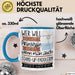 Stand-Up-Paddlerin Tasse Geschenk Spruch Wer Will Schon Prinzessin Sein Wenn Man Auch Stand-Up-Paddlerin Sein Kann Blau Trendation