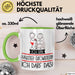 Geschenk für Haustier-Tätowiererin Tasse Lustige Geschenkidee Geburtstag Ich Bin Haustier-Tätowiererin Ich Darf Das Grün Trendation