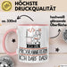 Geschenk für Programmiererin Tasse Lustige Geschenkidee Geburtstag Ich Bin Programmiererin Ich Darf Das Rosa Trendation