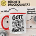 Annette Tasse Geschenk Gott Formte Die Perfekte Frau Annette Geschenkidee Rot Trendation