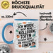 Bürokollege Tasse Geschenkidee Ich Töte Meine Kollegen Nicht Blau Trendation