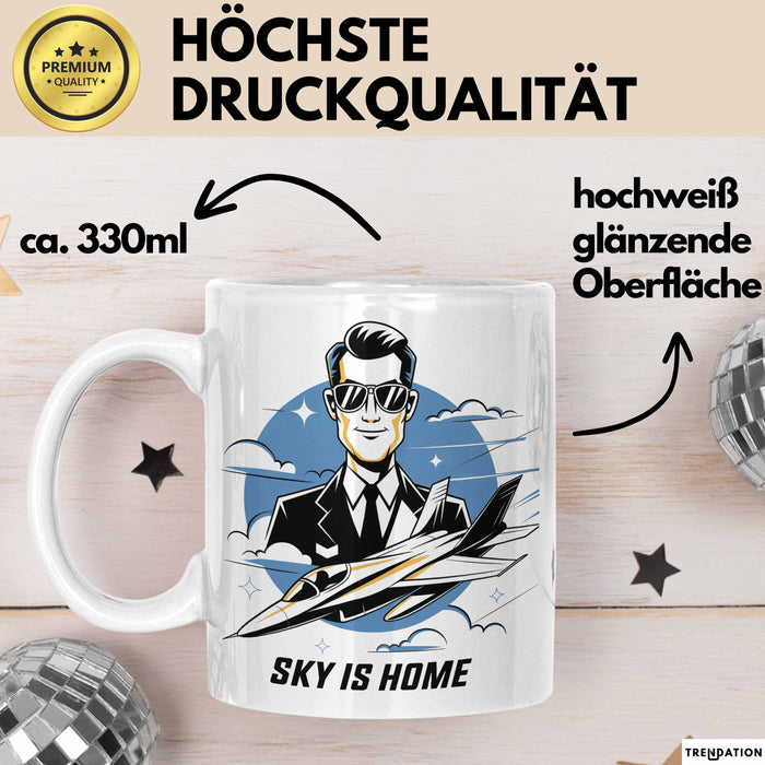 Pilot Tasse Geschenk Lustige Geschenkidee Spruch Für Luftfahrt Liebhaber Weiß Trendation